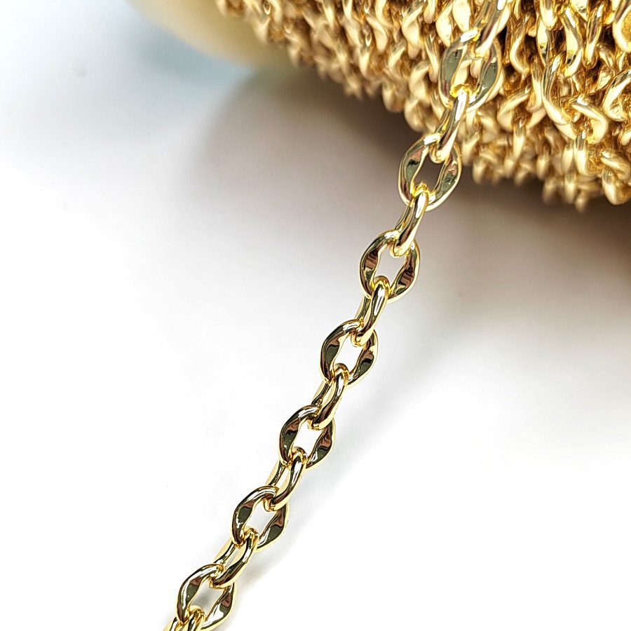 Цепь якорное плетение 5,5х6,5 мм, 20 см