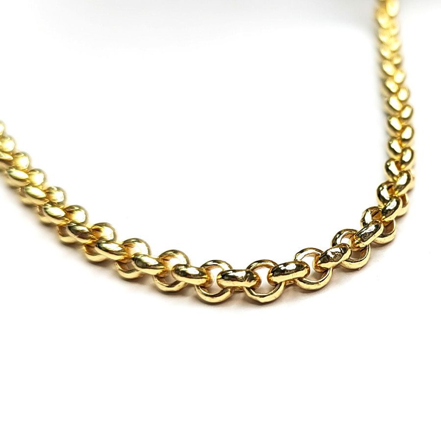 Ролло цепочка 4 мм с толстыми стенками звена, 20 см