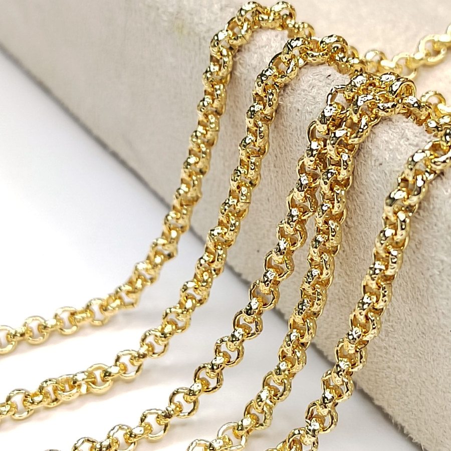 Ролло цепочка 3,5 мм с огранкой, 20 см