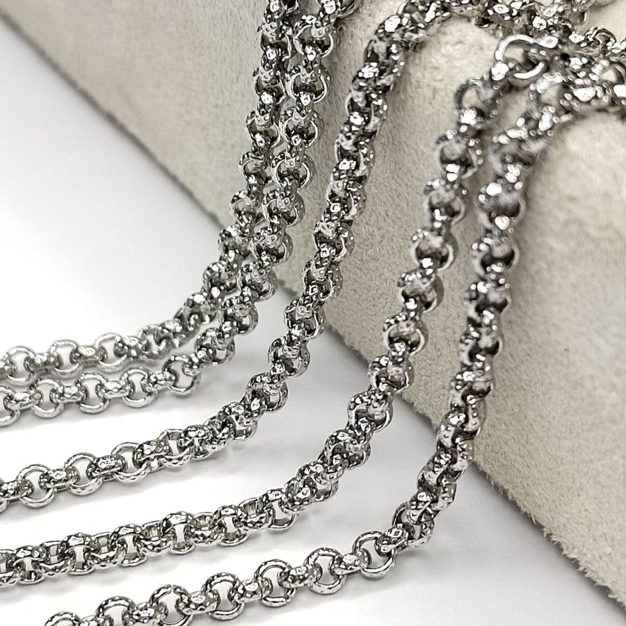 Ролло цепочка 3,5 мм с огранкой, 20 см