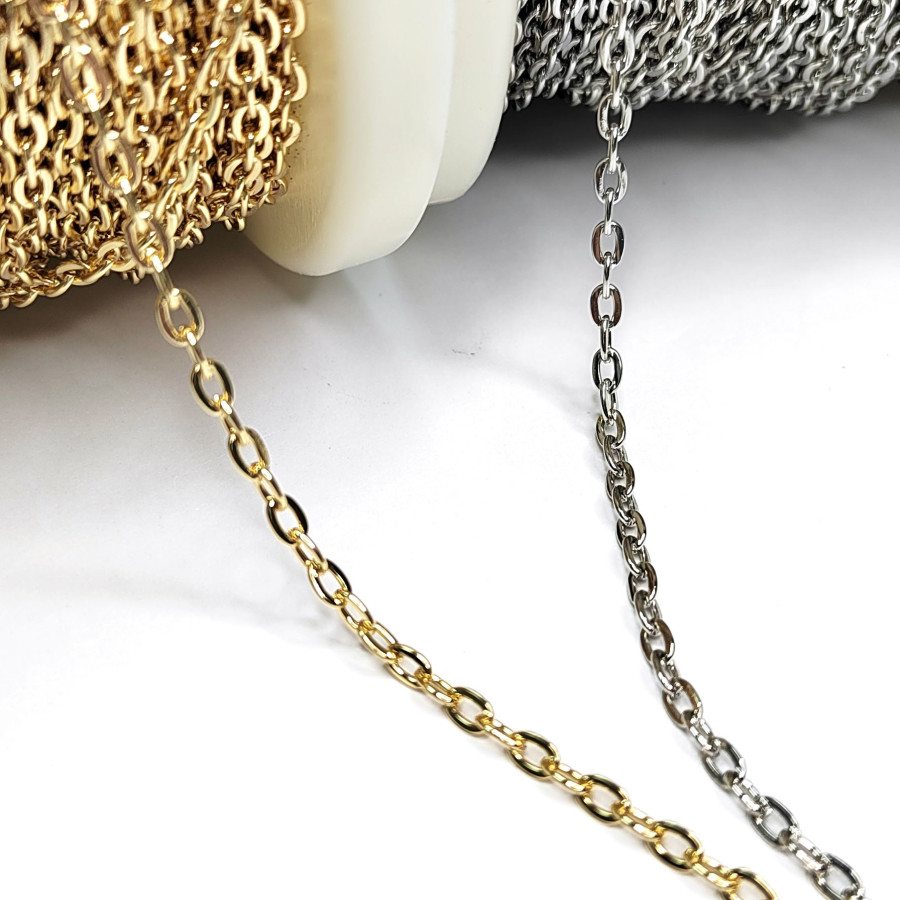 3х5 мм Цепь якорное плетение, 20 см