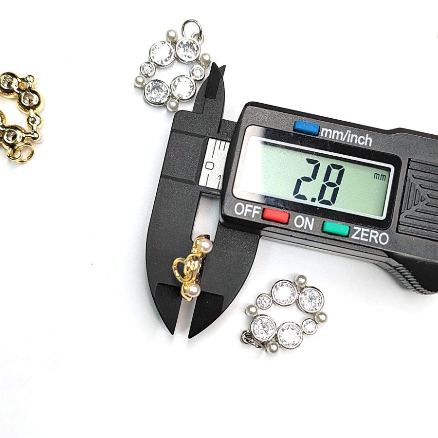 Подвеска с фианитами 18х13 мм, штука