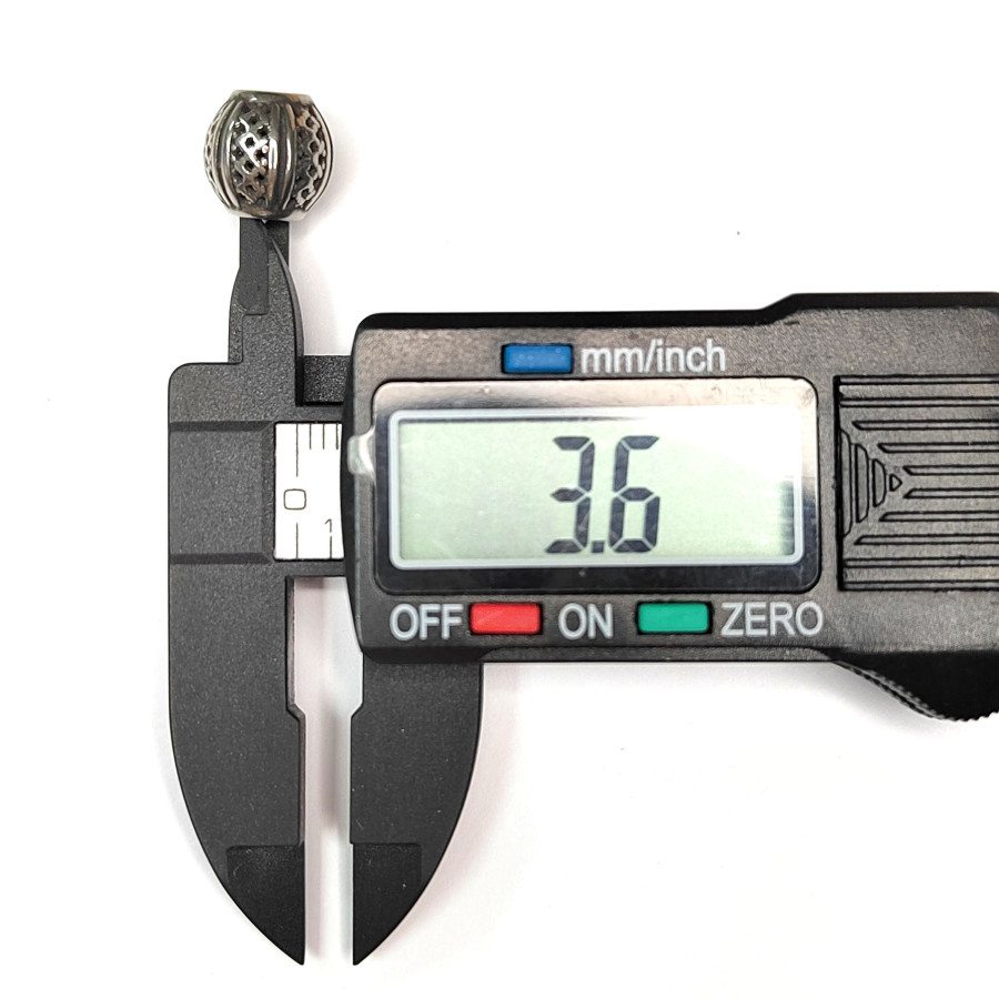 Бусина 9,7х9,5 мм разделительная из нержавеющей стали, штука