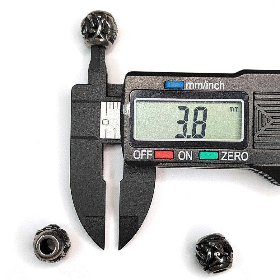 Бусина 10 мм разделительная из нержавеющей стали, рисунок Рыба, штука