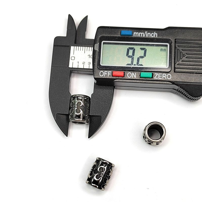 Бусина 12х9 мм разделительная из нержавеющей стали, штука