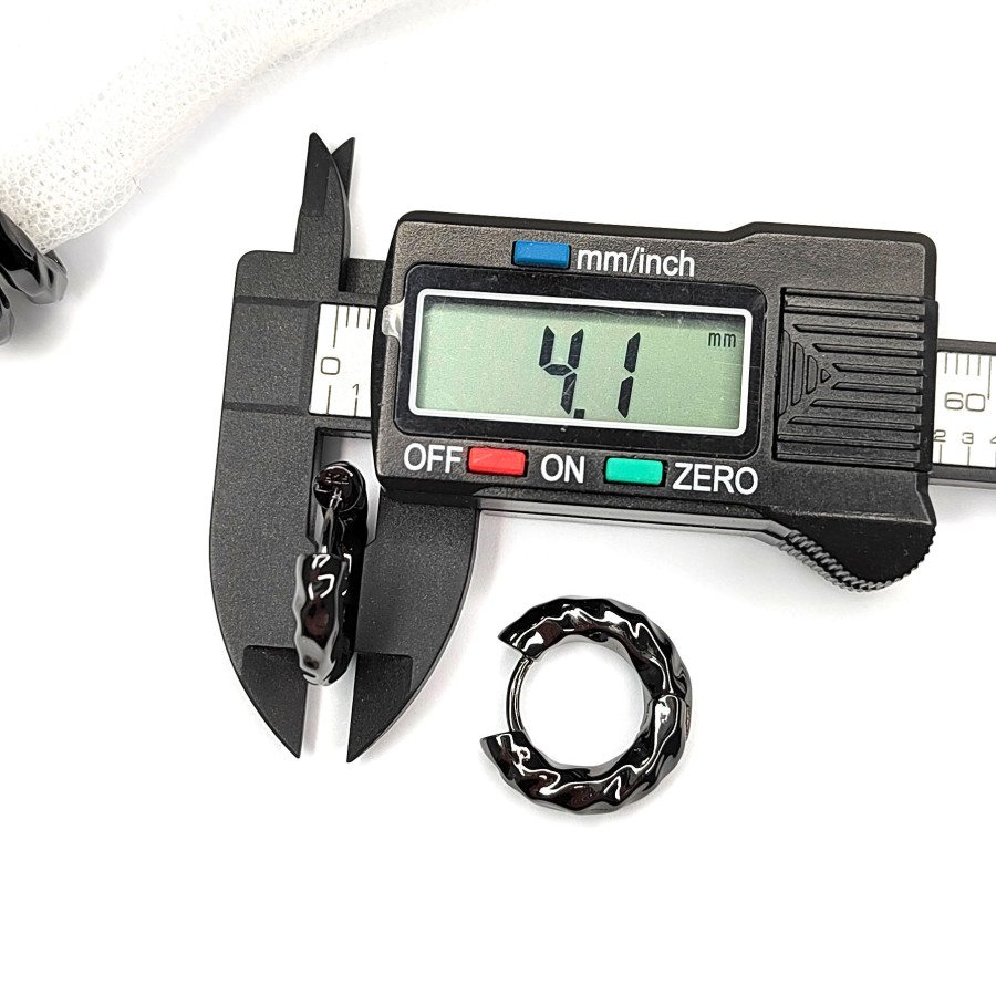 Швензы Конго Мятый металл 20х4 мм, пара