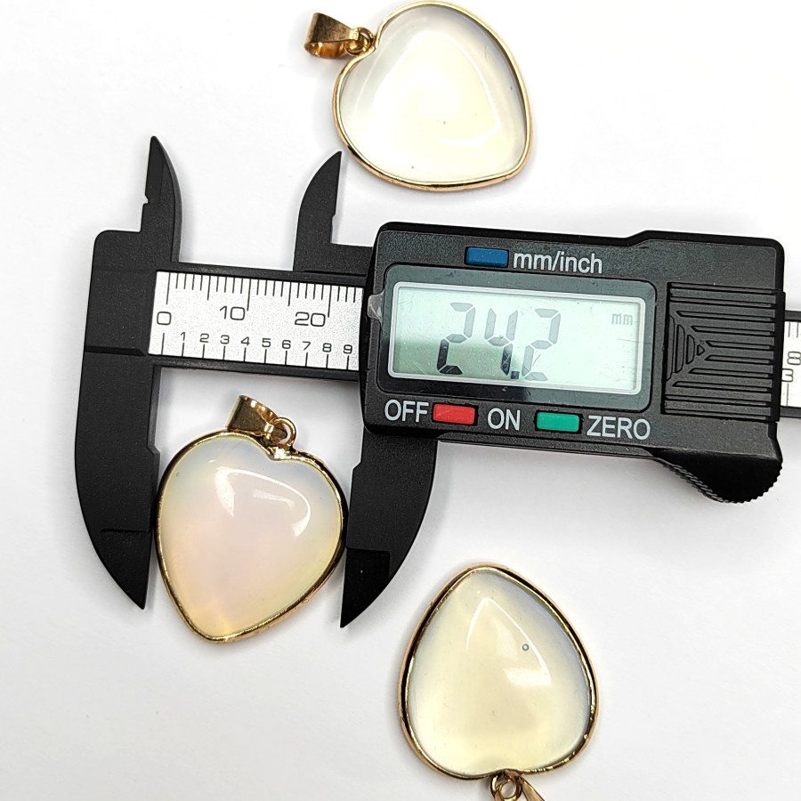 Крупная подвеска Сердце акриловое 29х24 мм, покрытие Позолота, штука