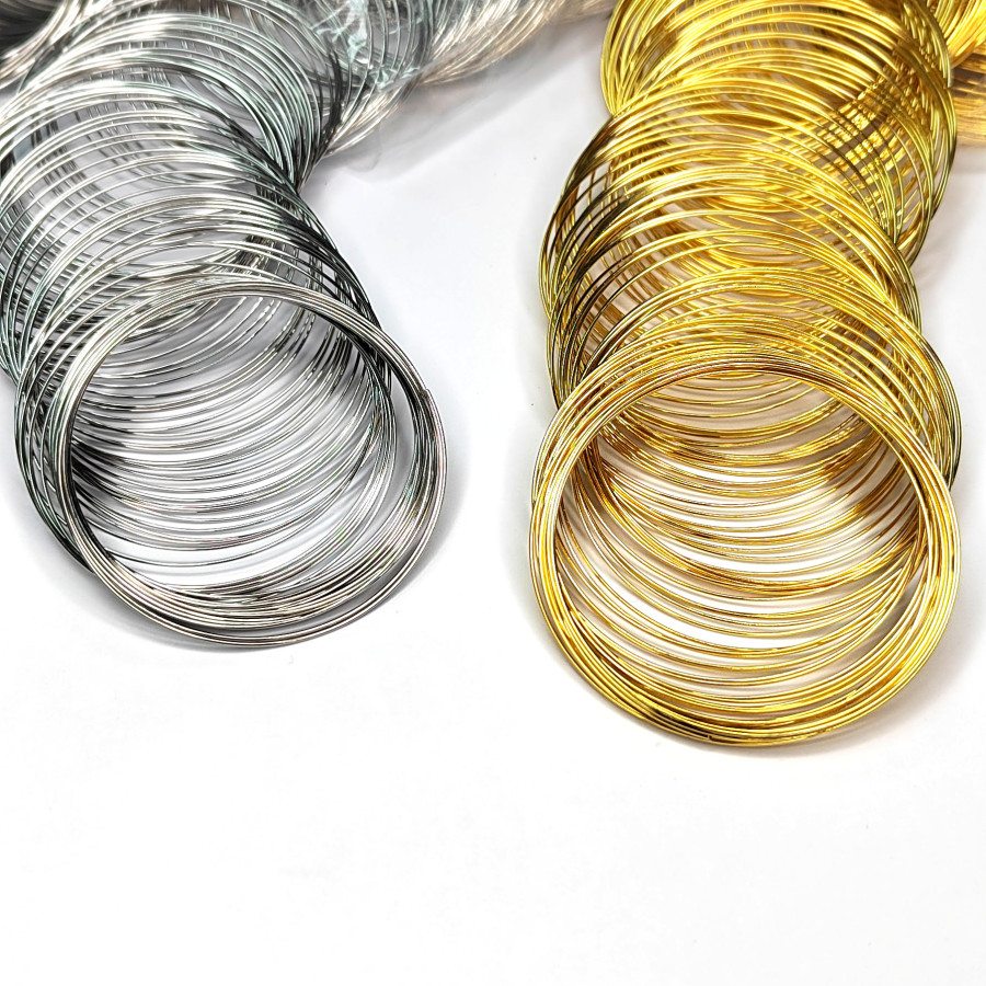 Мемори проволока 55х0,6 мм (22ga) для браслетов, 10 витков