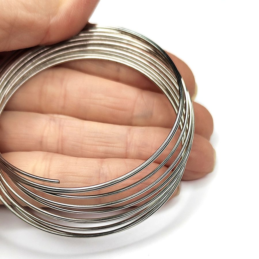 Мемори проволока 55х0,6 мм (22ga) для браслетов, 10 витков
