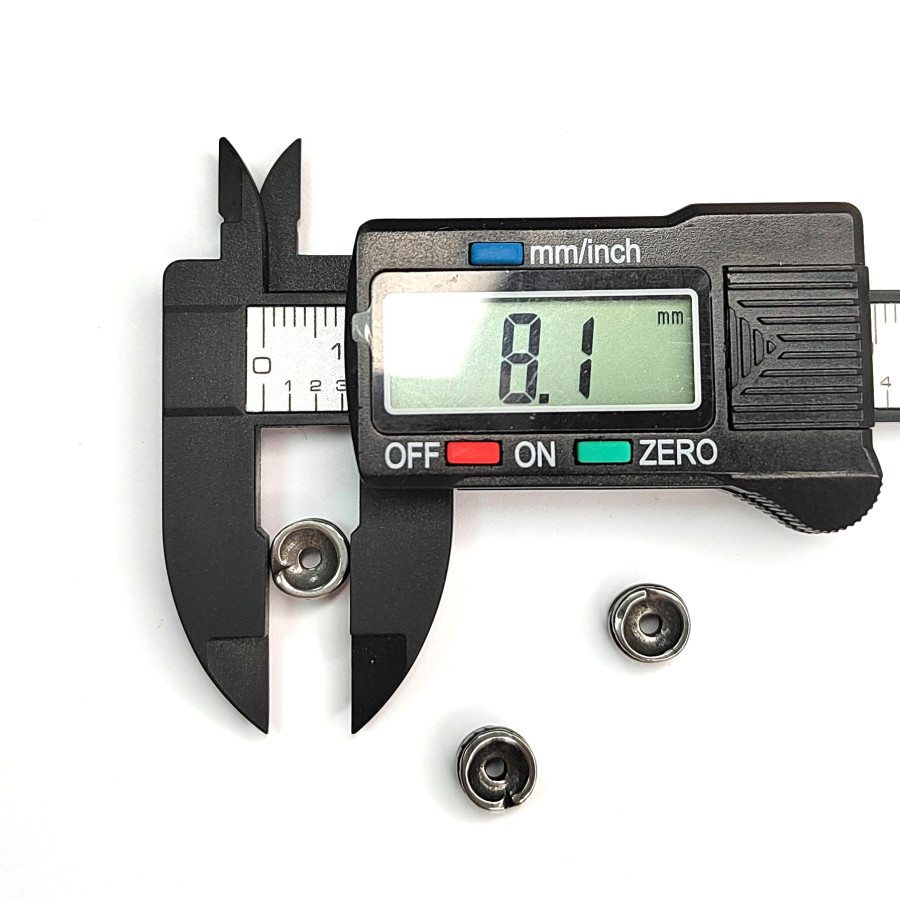 Бусина 8х3,8 мм разделительная из нержавеющей стали, штука