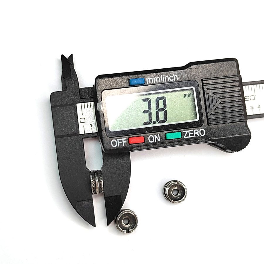 Бусина 8х3,8 мм разделительная из нержавеющей стали, штука