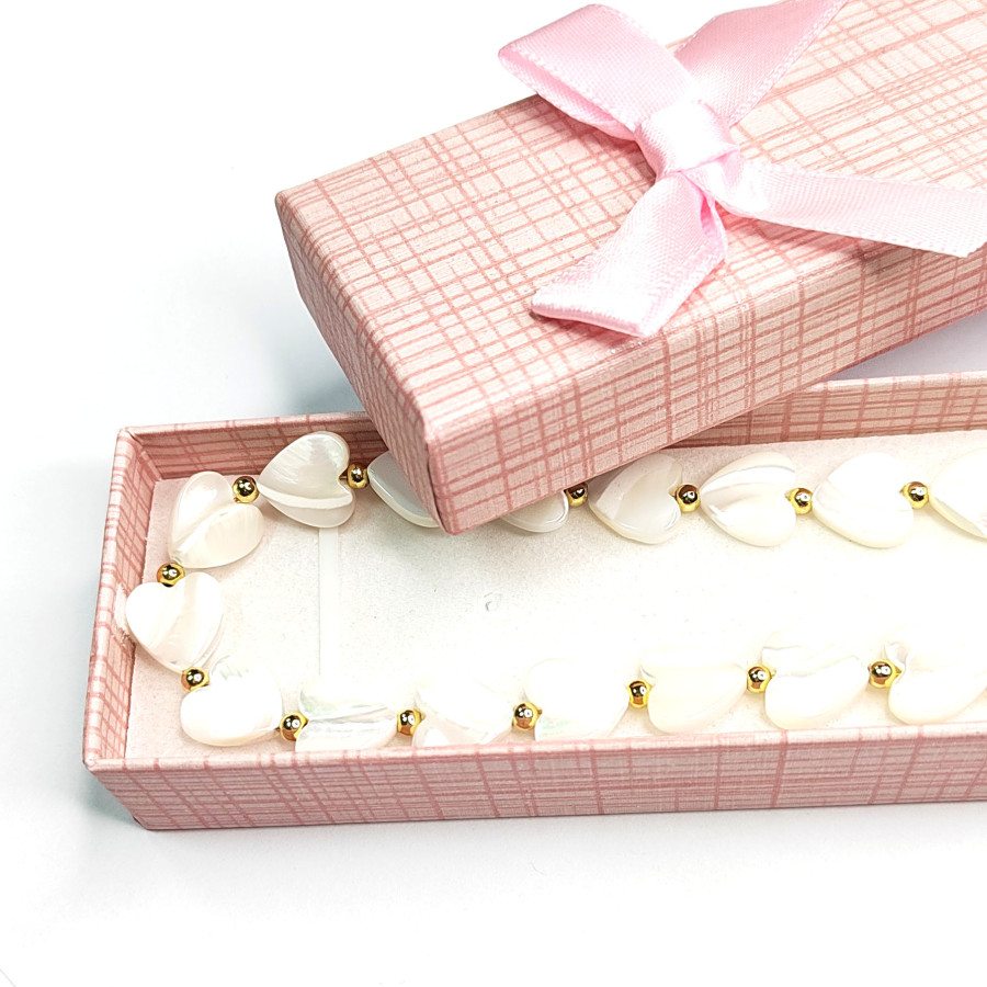 Коробочка картонная 20х4х3 мм для изделий Handmade Розовый