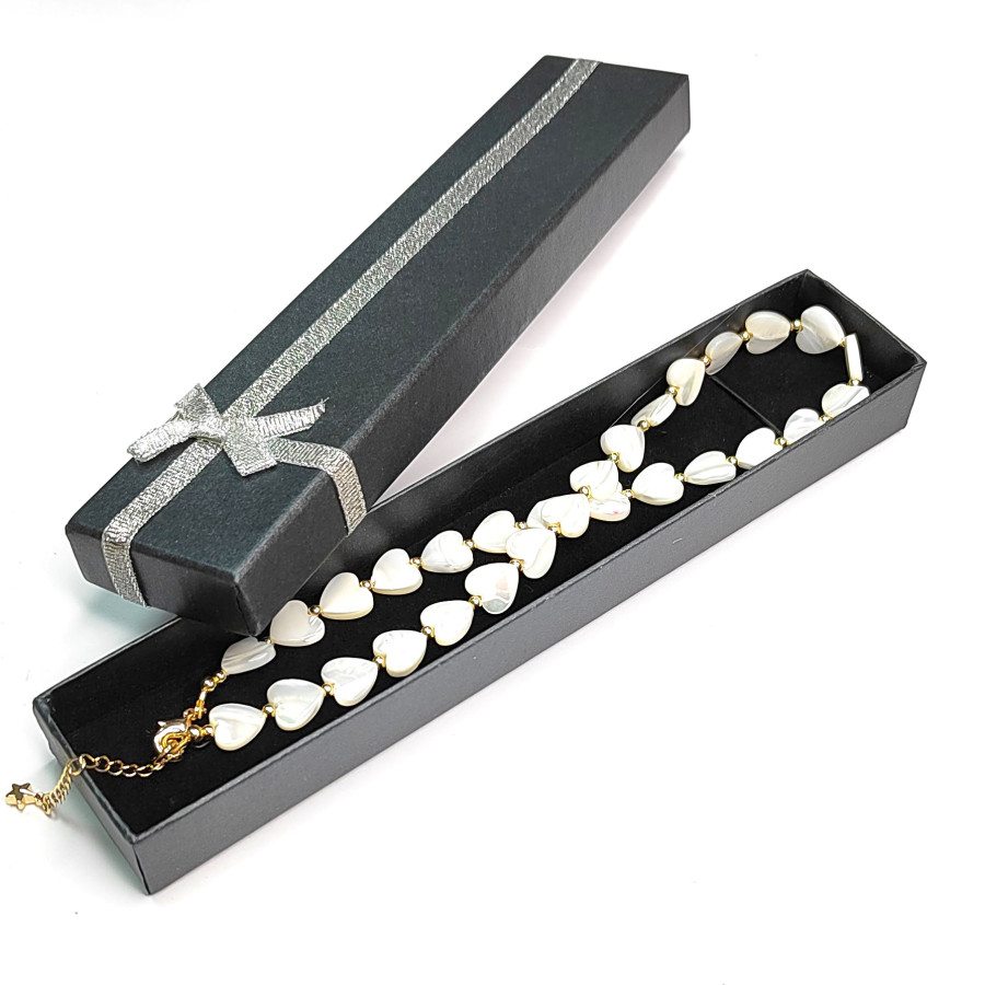 Коробочка картонная 20х4х2,5 мм для изделий Handmade Чёрный