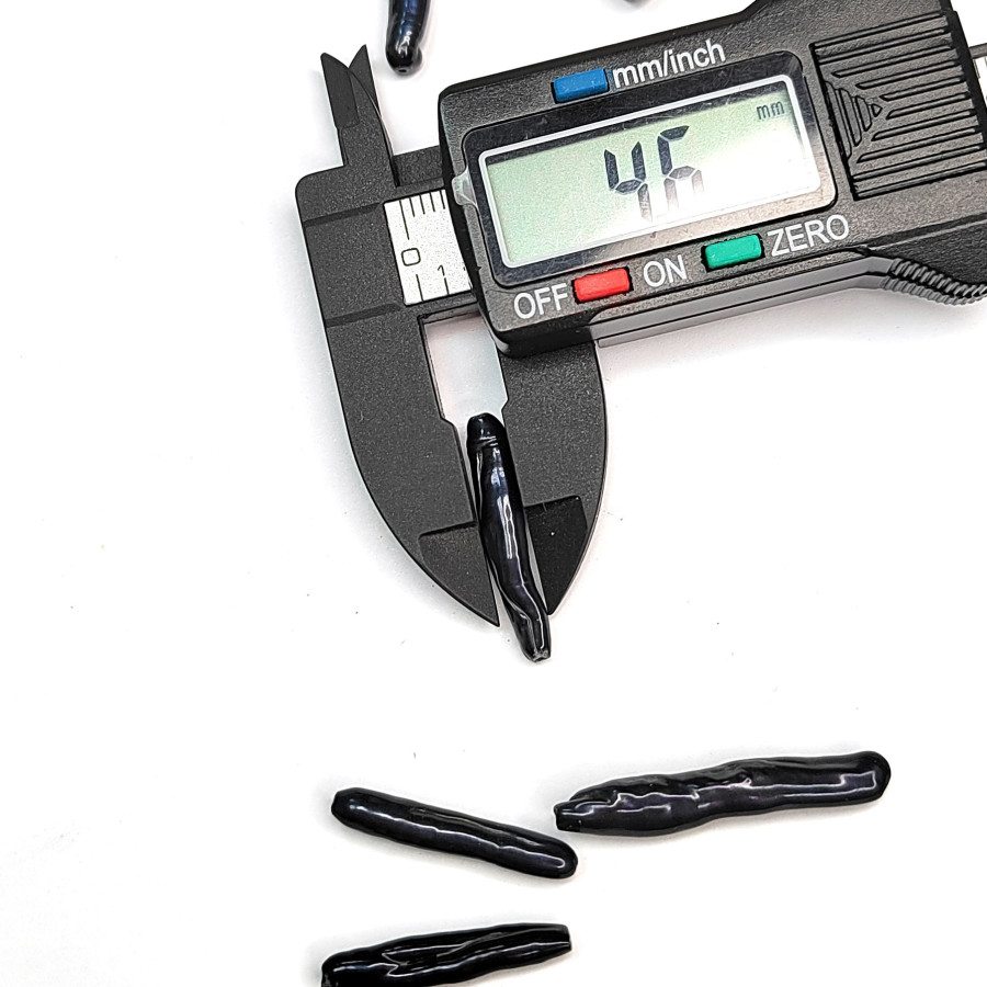 Чёрный жемчуг натуральный культивированный Бива 24х4 мм, штука