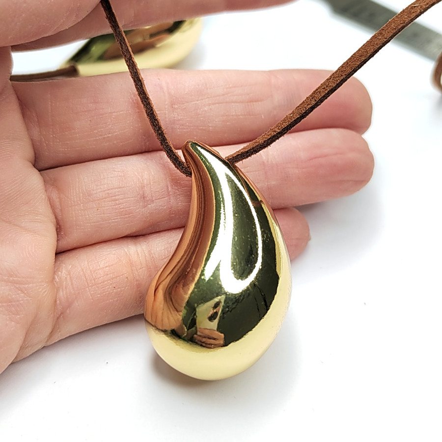 Крупная Подвеска Капля 43х25 мм, штука