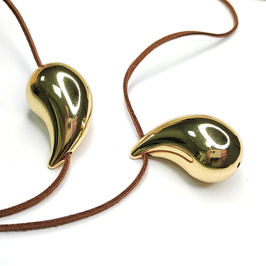 Крупная Подвеска Капля 43х25 мм, штука