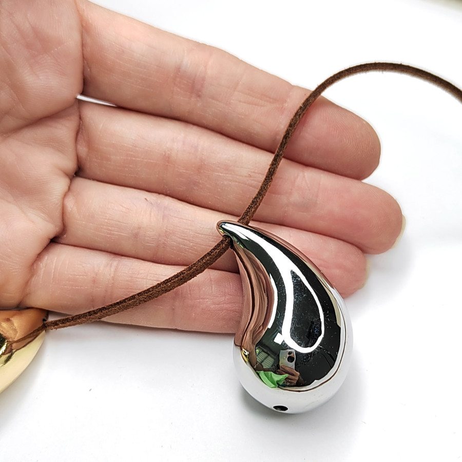 Крупная Подвеска Капля 43х25 мм, штука