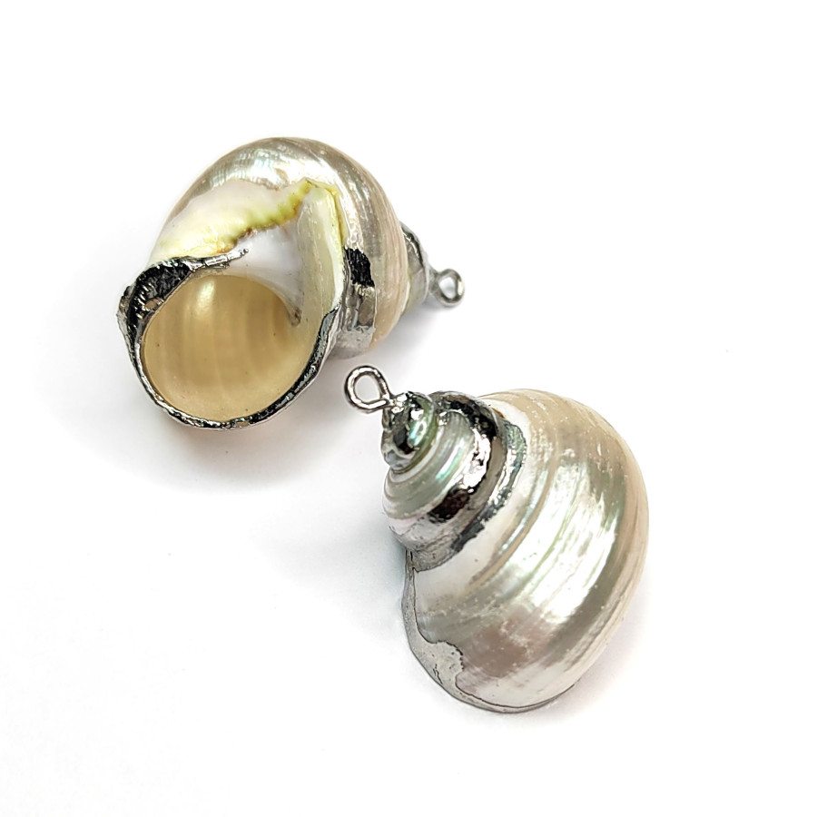 Крупная подвеска Ракушка 25х26 мм, штука