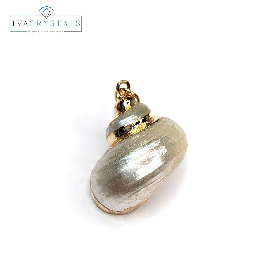 Крупная подвеска Ракушка 25х26 мм, штука покрытие Позолота