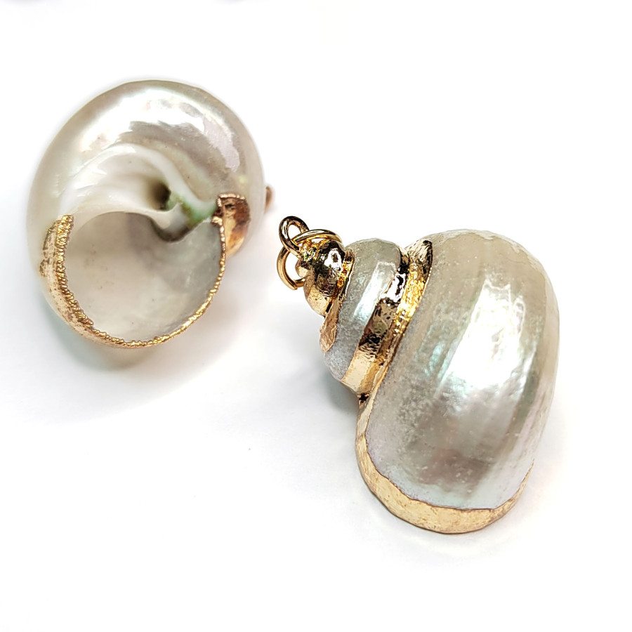 Крупная подвеска Ракушка 25х26 мм, штука