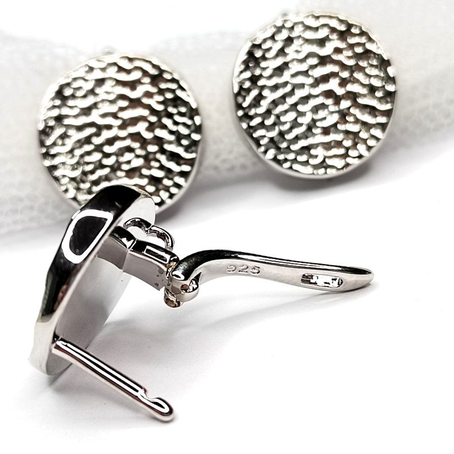 Швензы круглые 14 мм Узорные, со скрытой петелькой, пара