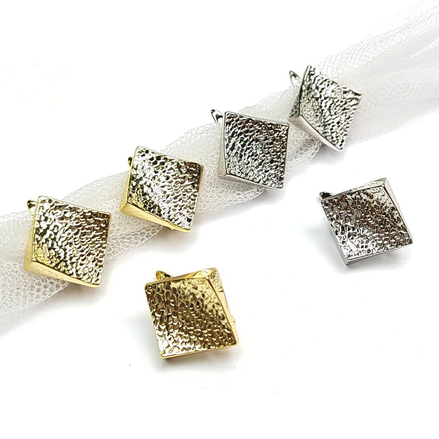 Швензы Ромбы текстурные 18х17 мм, пара