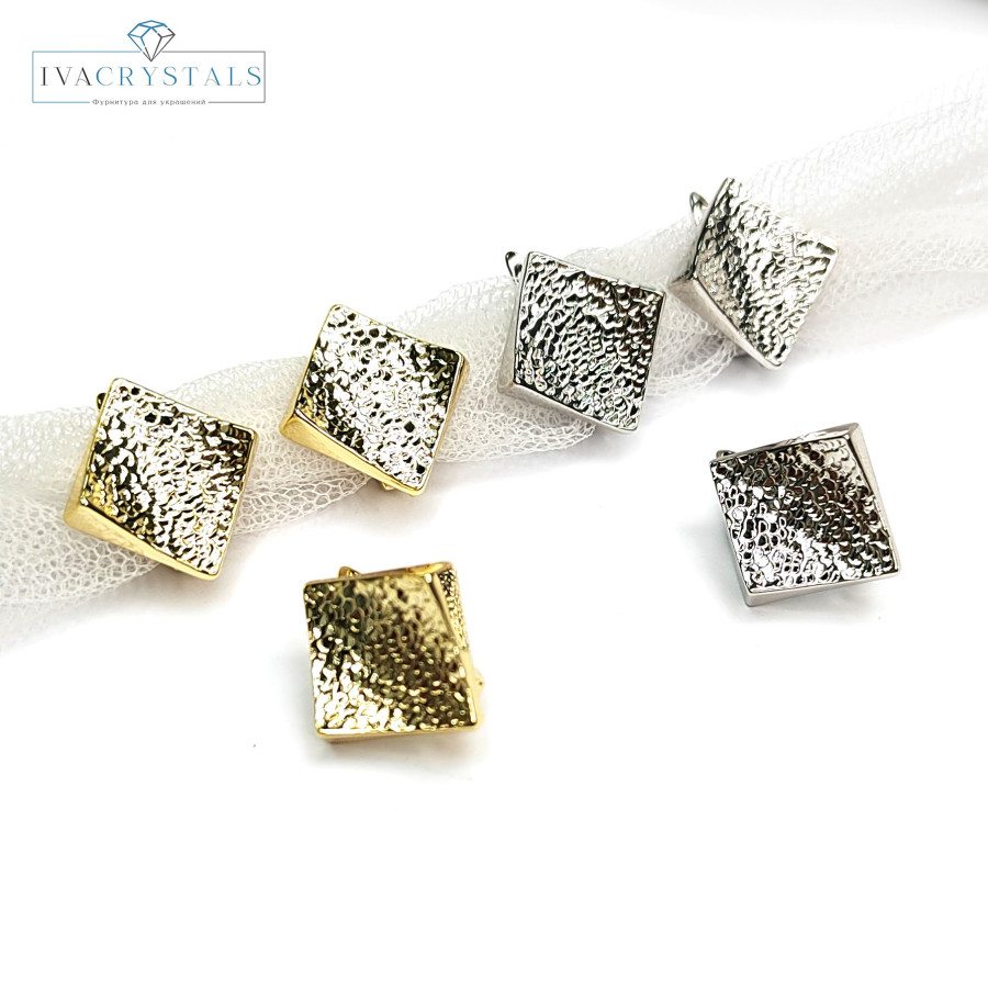 Швензы Ромбы текстурные 18х17 мм, пара