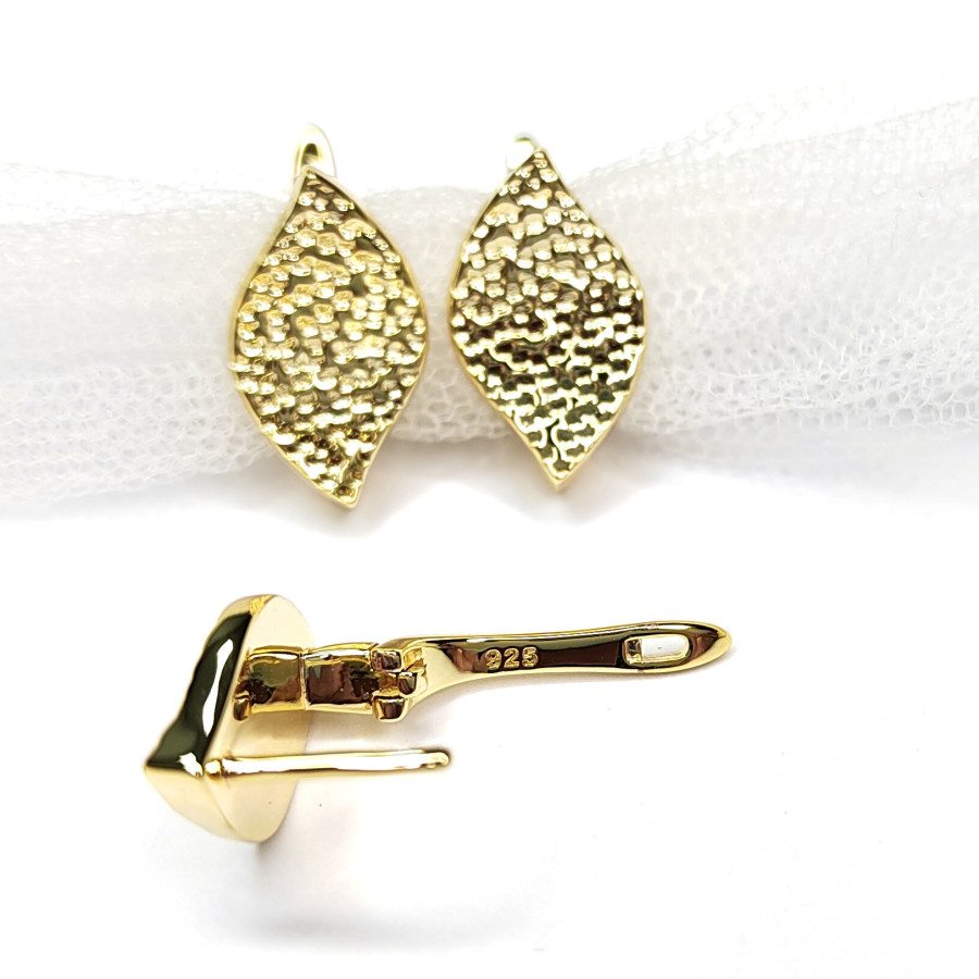 Швензы Ромбики текстурный узор 17х10,5 мм, пара