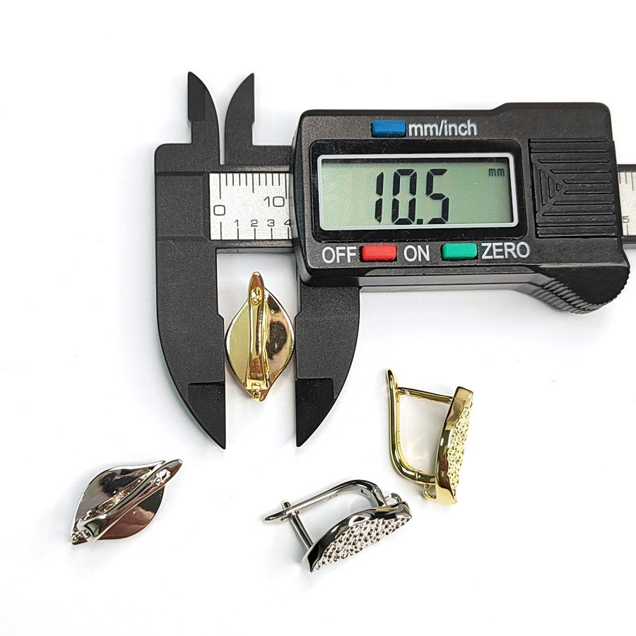 Швензы Ромбики текстурный узор 17х10,5 мм, пара