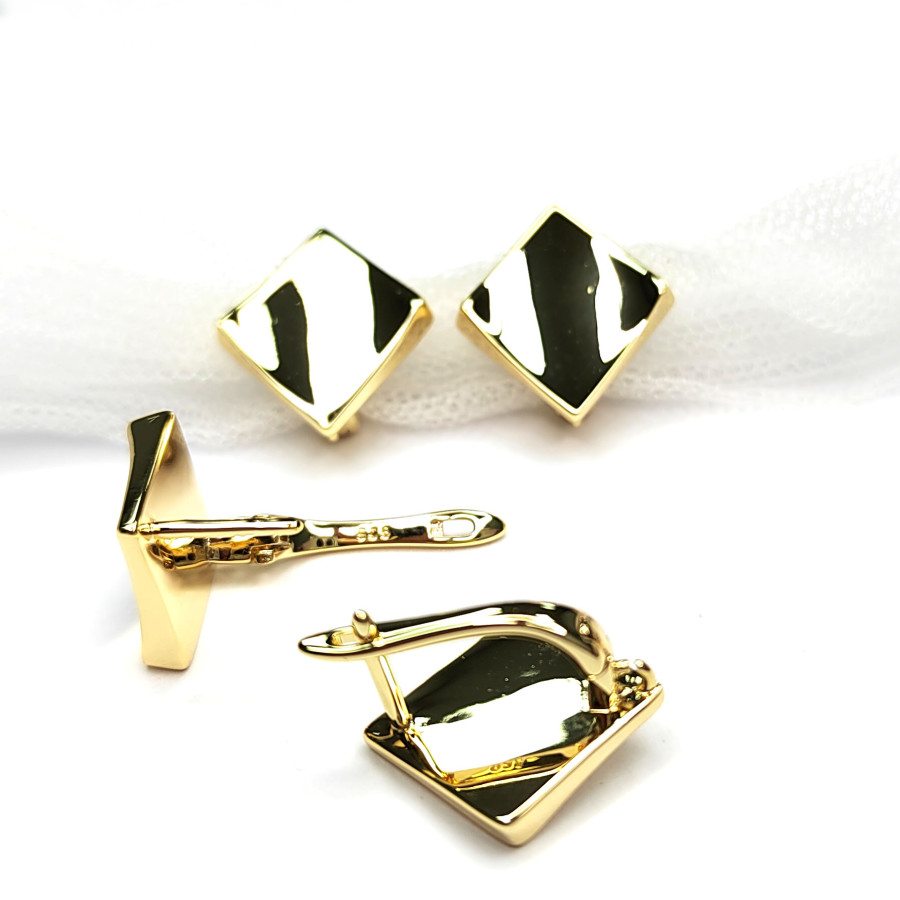 Швензы Ромбы Глянцевые 18х17 мм, пара