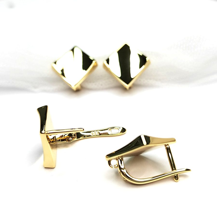 Швензы Ромбы Глянцевые 18х17 мм, пара