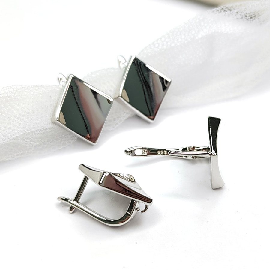 Швензы Ромбы Глянцевые 18х17 мм, пара