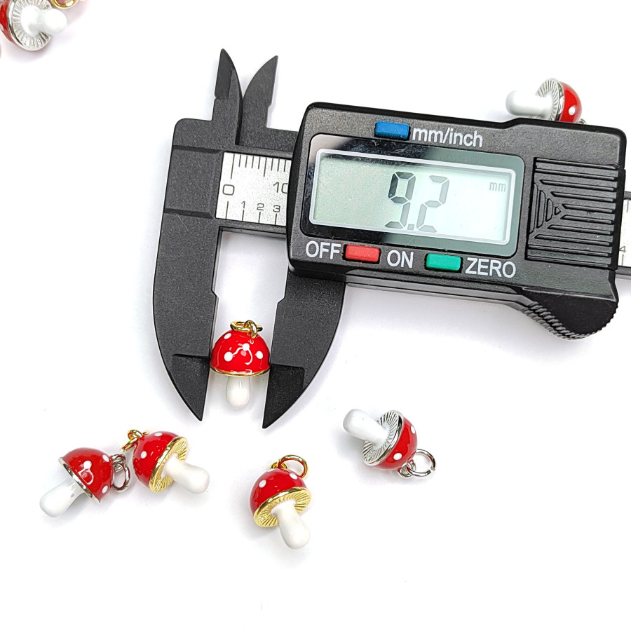 Подвеска Грибочек 14х9 мм, штука