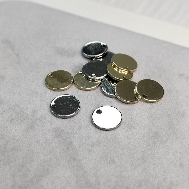 Подвеска Монетка 10х1 мм, штука