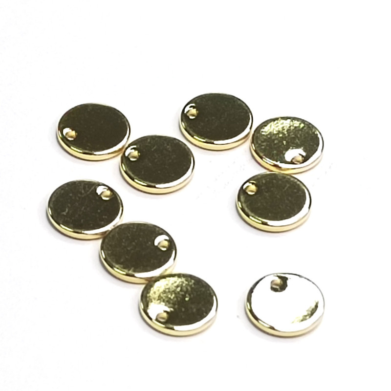 Подвеска Монетка 10х1 мм, штука