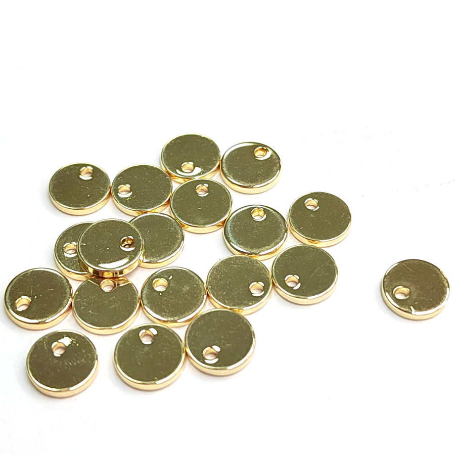 Подвеска Монетка 6х1 мм, штука