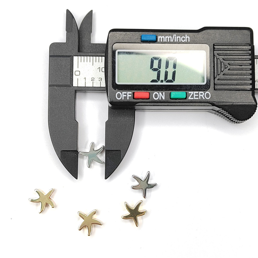 Разделительная бусина Морская звезда 9х3 мм, ШТУКА