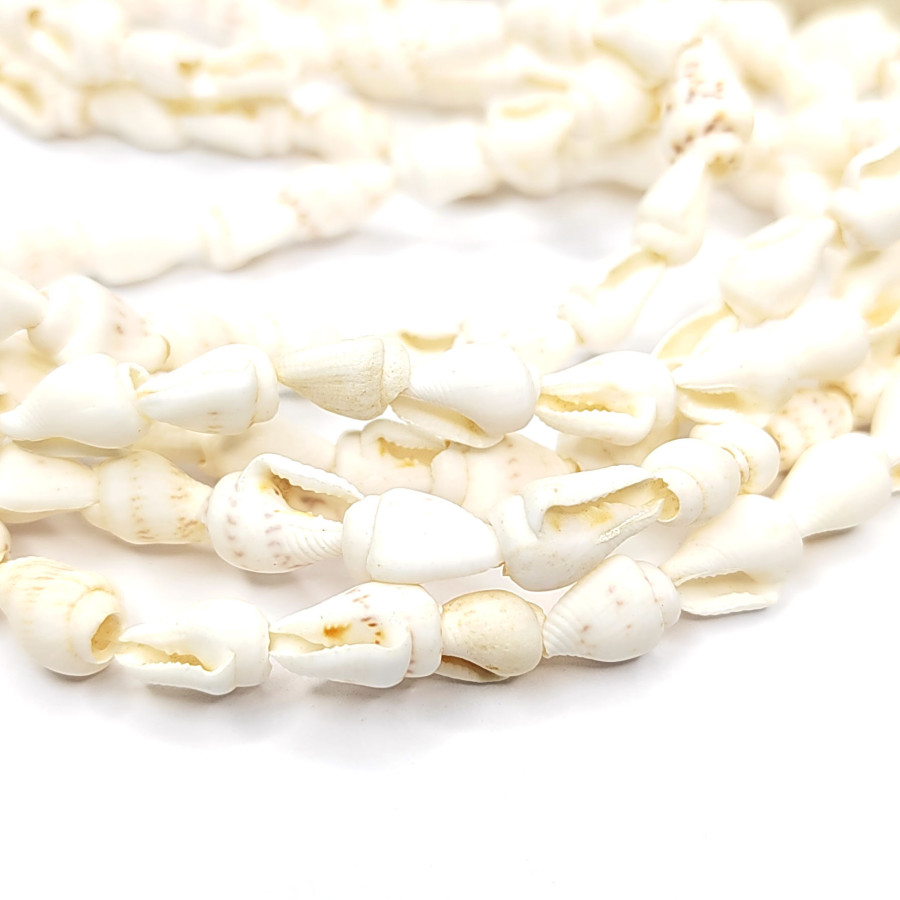 Ракушка 10х6 мм, мини ракушки на нити 75 см
