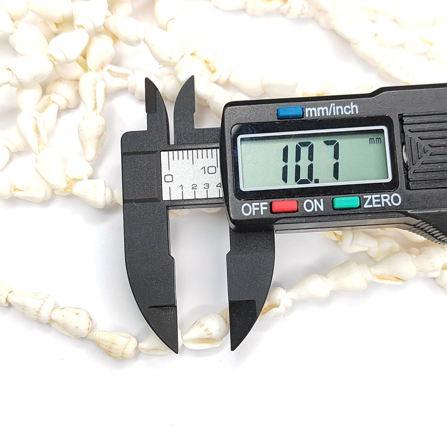 Ракушка 10х6 мм, мини ракушки на нити 75 см