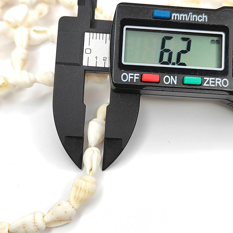 Ракушка 10х6 мм, мини ракушки на нити 75 см