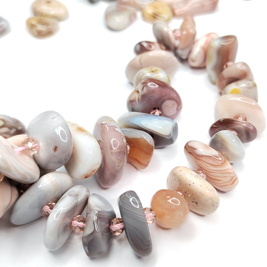 Агат ботсванский натуральный 20х12 мм, ФРИФОРМ