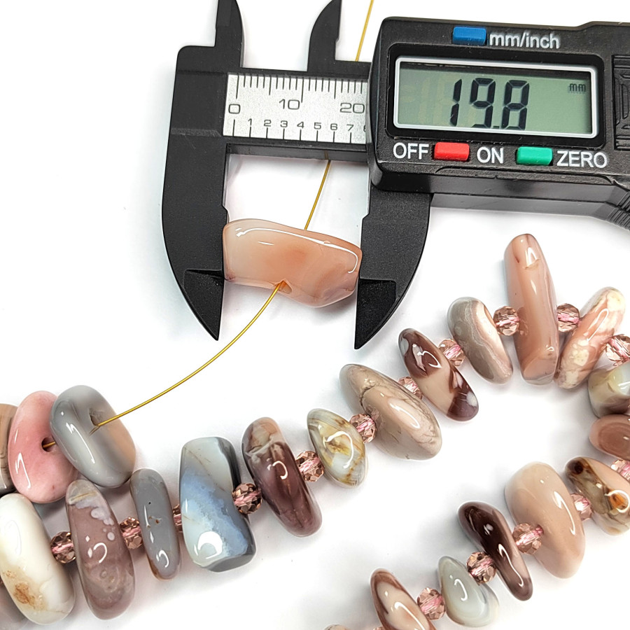 Агат ботсванский натуральный 20х12 мм, ФРИФОРМ