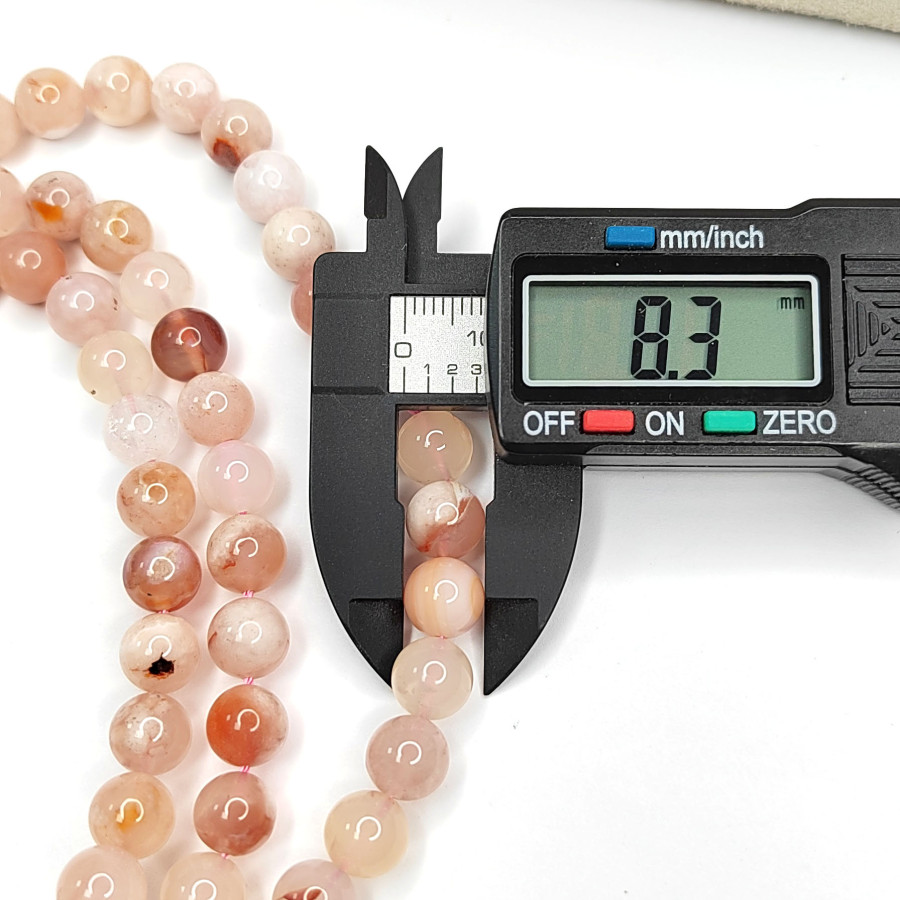 Агат натуральный Сакура 8 мм Штука