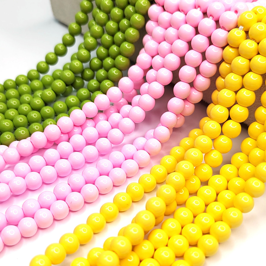 Жемчуг Майорка (стекло), цвет розовый