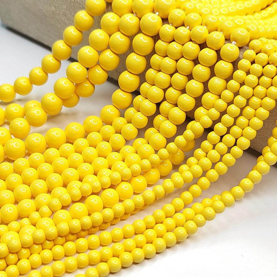 Жемчуг Майорка (стекло), цвет жёлтый
