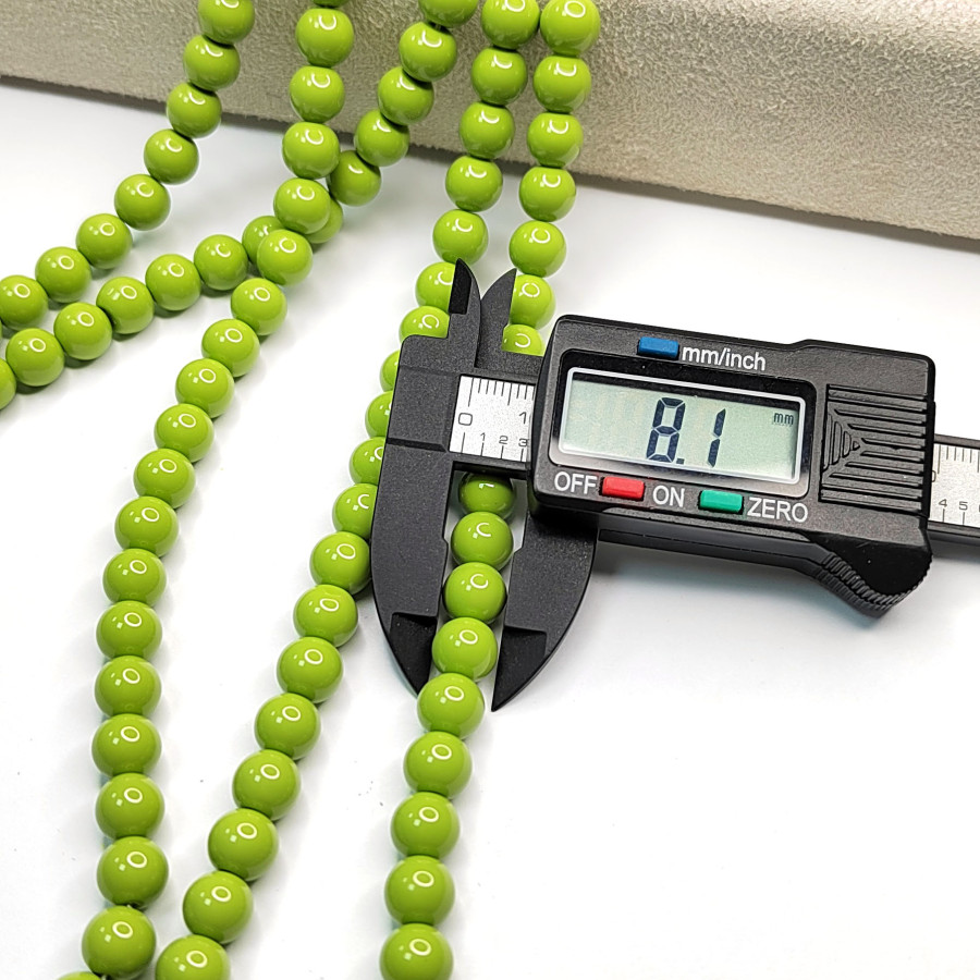 Жемчуг Майорка (стекло), цвет Светло - Зелёный 8 мм