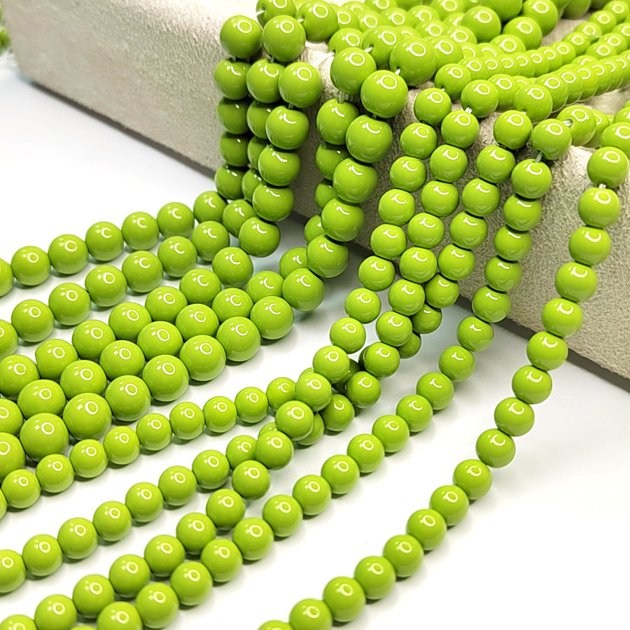 Жемчуг Майорка (стекло), цвет Светло - Зелёный