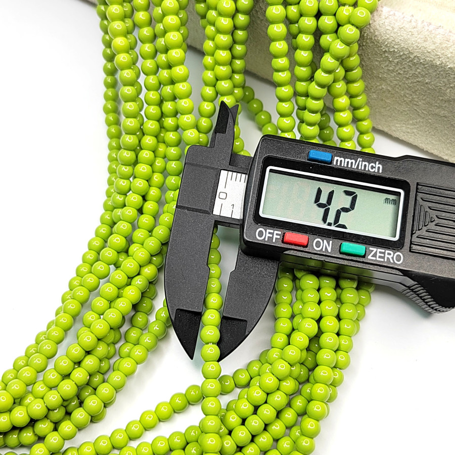 Жемчуг Майорка (стекло), цвет Светло - Зелёный 4 мм