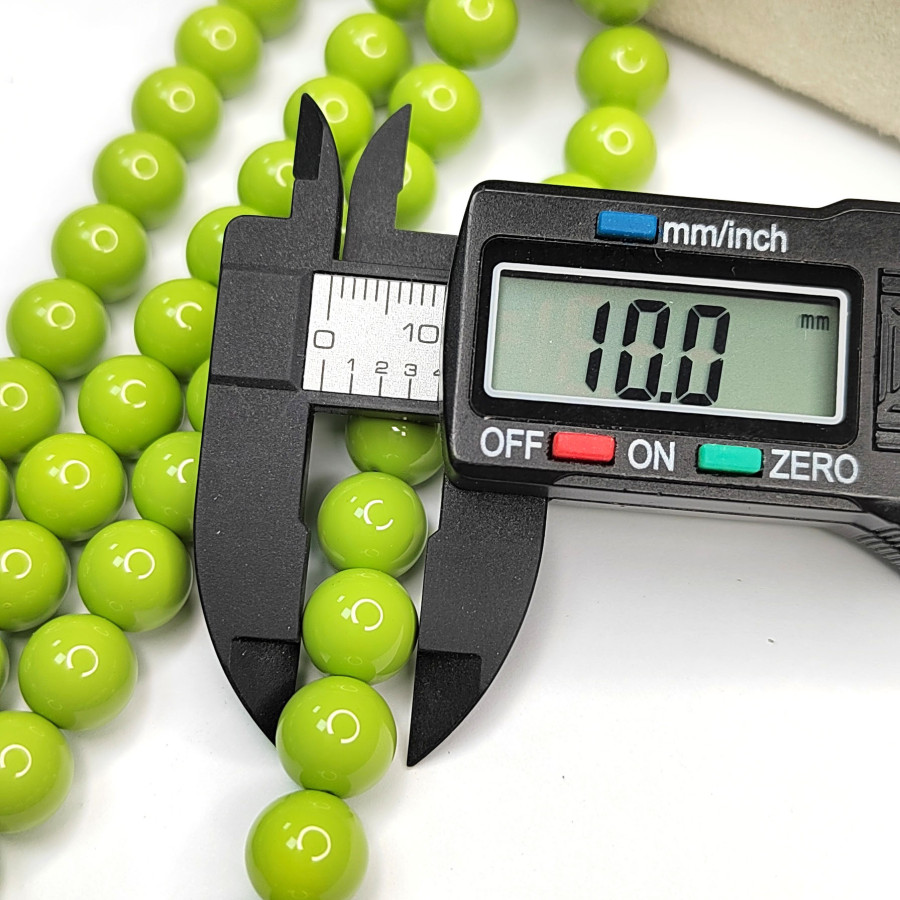 Жемчуг Майорка (стекло), цвет Светло - Зелёный 10 мм