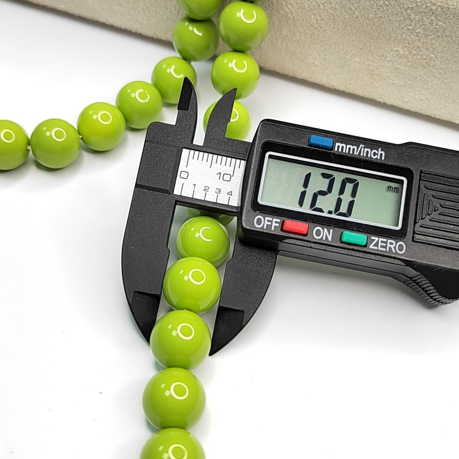 Жемчуг Майорка (стекло), цвет Светло - Зелёный 12 мм